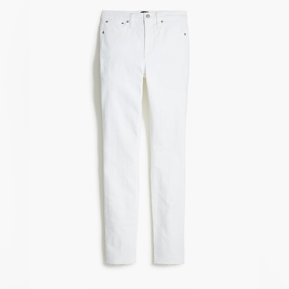 J. Crew Factory 10" High-rise Skinny Jean with Signature Stretch in White Denim - Picture 5 of 11